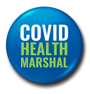 45mm COVID Health Marshal Badge | Made in Australia