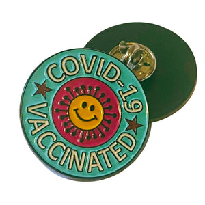 COVID VACCINATED Enamel Pins Australia